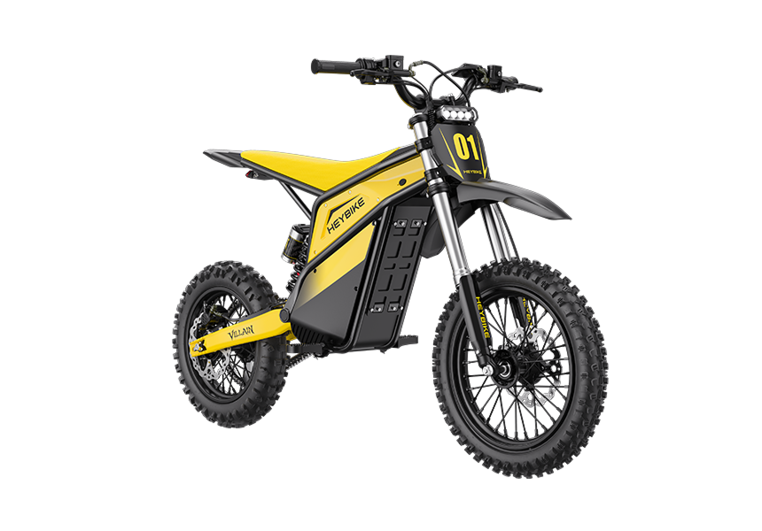 Heybike Villain, yellow — official alternate view from the manufacturer